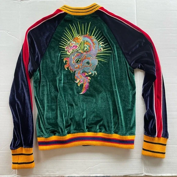 Hudson Green Navy Red Velour Tracksuit Men’s Size XL - Picture 6 of 15